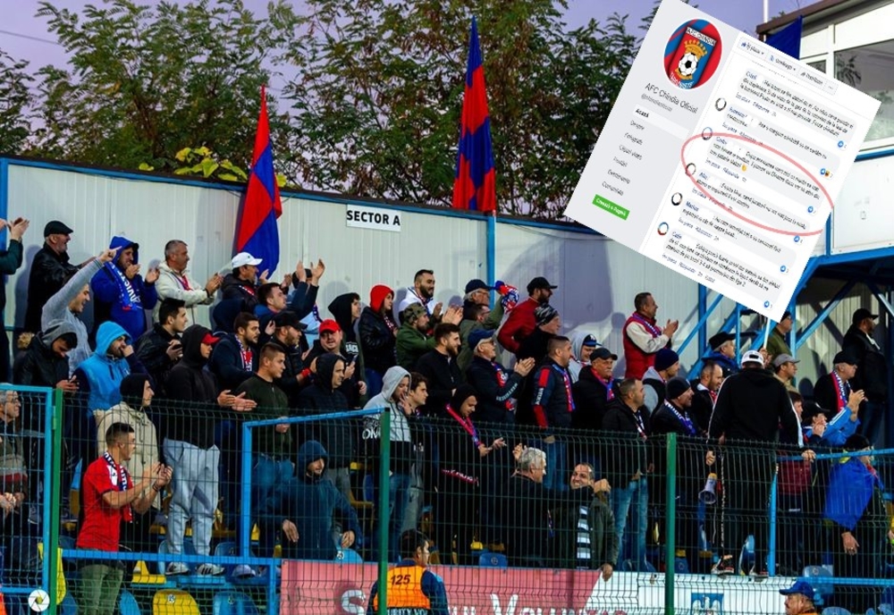 Suporterii Chindiei Târgoviște s-au supărat pe club și jucători