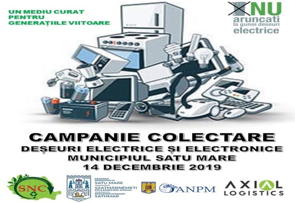 O nouă etapă de colectare a deșeurilor electrice la Satu Mare