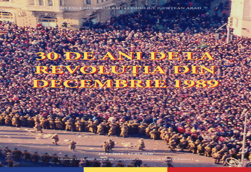 Arad: Revoluția din 1989: Lansare de carte dedicată tinerilor uciși în Revoluția din 1989 și expoziția „Caravana eroilor” din temnițele comuniste, miercuri, la Muzeul din Arad