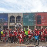 FOTO VIDEO| La Constanța Moș Crăciun vine și pe bicicletă