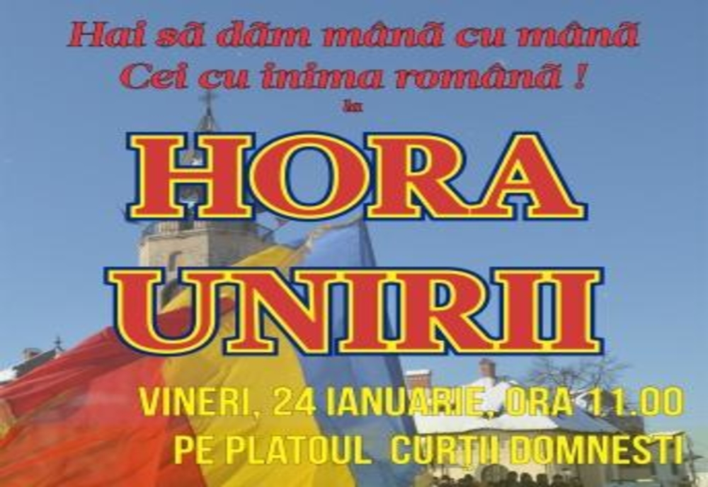 Vineri, 24 ianuarie, “Hora Unirii”, la Piatra-Neamț