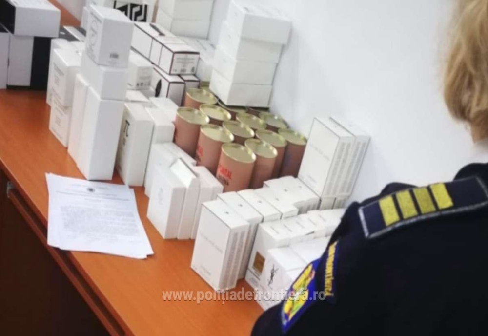 Parfumuri, susceptibile a fi contrafăcute, confiscate de polițiștii de frontieră giurgiuveni