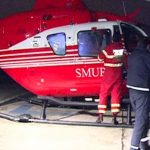 VIDEO. Fetiță cu arsuri transportată cu elicopterul SMURD de la Craiova la București, noaptea trecută