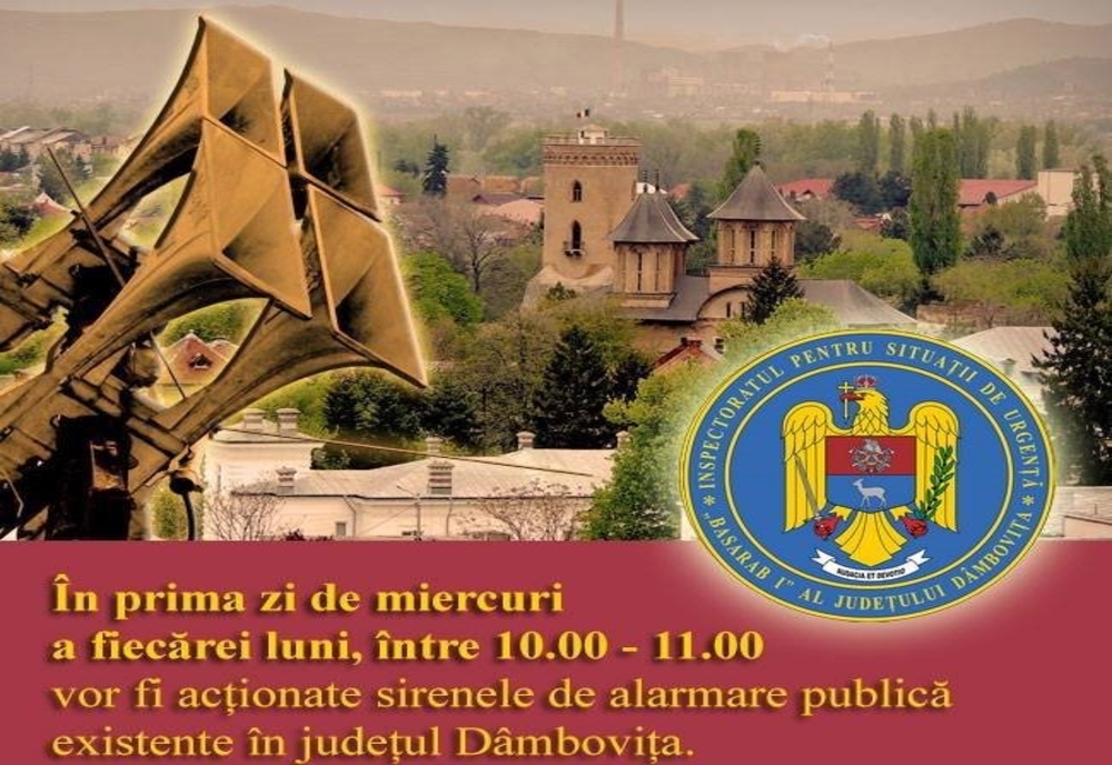 ISU Dâmbovița recomandă: Nu intrați în panică! Exercițiile de alarmare a populației vor continua și în 2020