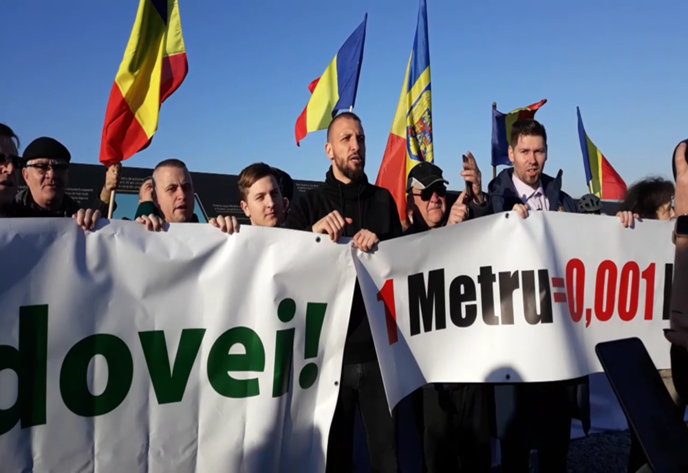 Un nou protest la primul metru de autostradă din Moldova VIDEO