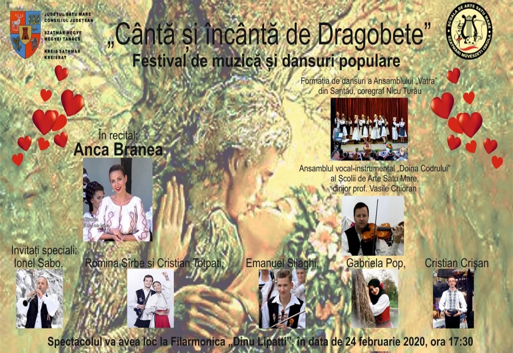 Școala de Arte prezintă spectacolul „Cântă și încântă de Dragobete” la Filarmonica Satu Mare