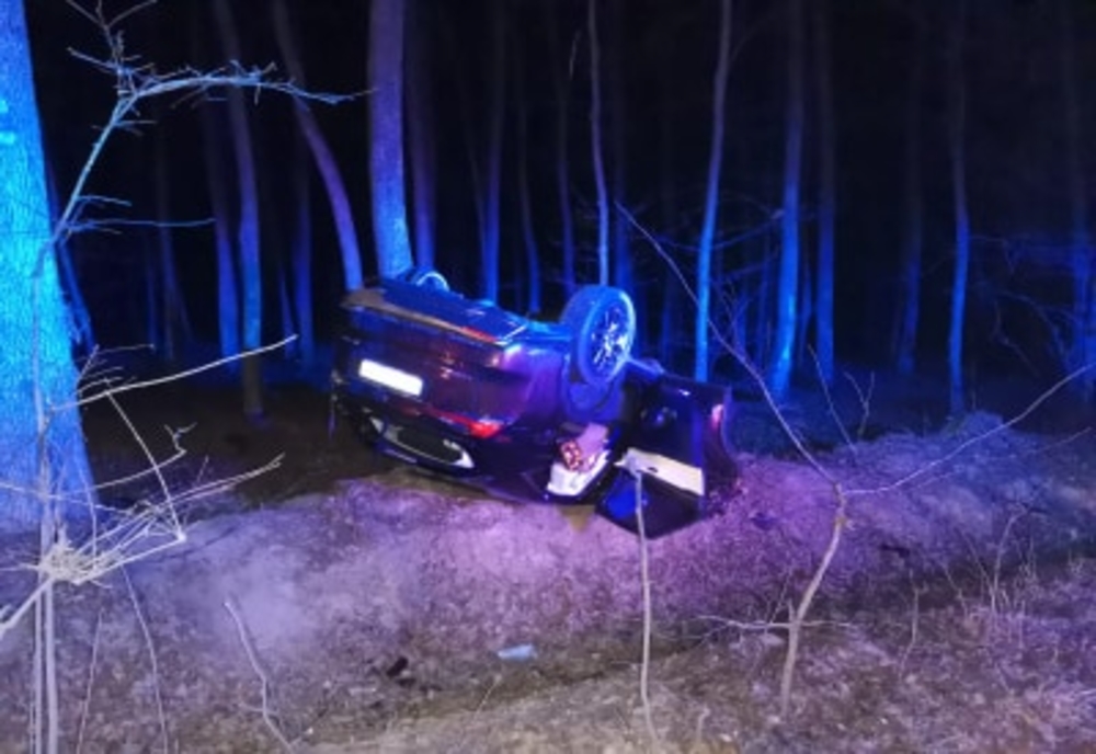 Un șofer în vârstă de 35 de ani a murit după ce a intrat cu mașina într-un copac
