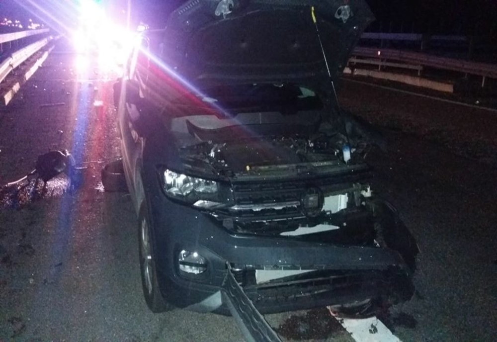 Accident rutier pe A2, la km 87, sens de mers Constanţa – Bucureşti, trei autovehicule implicate