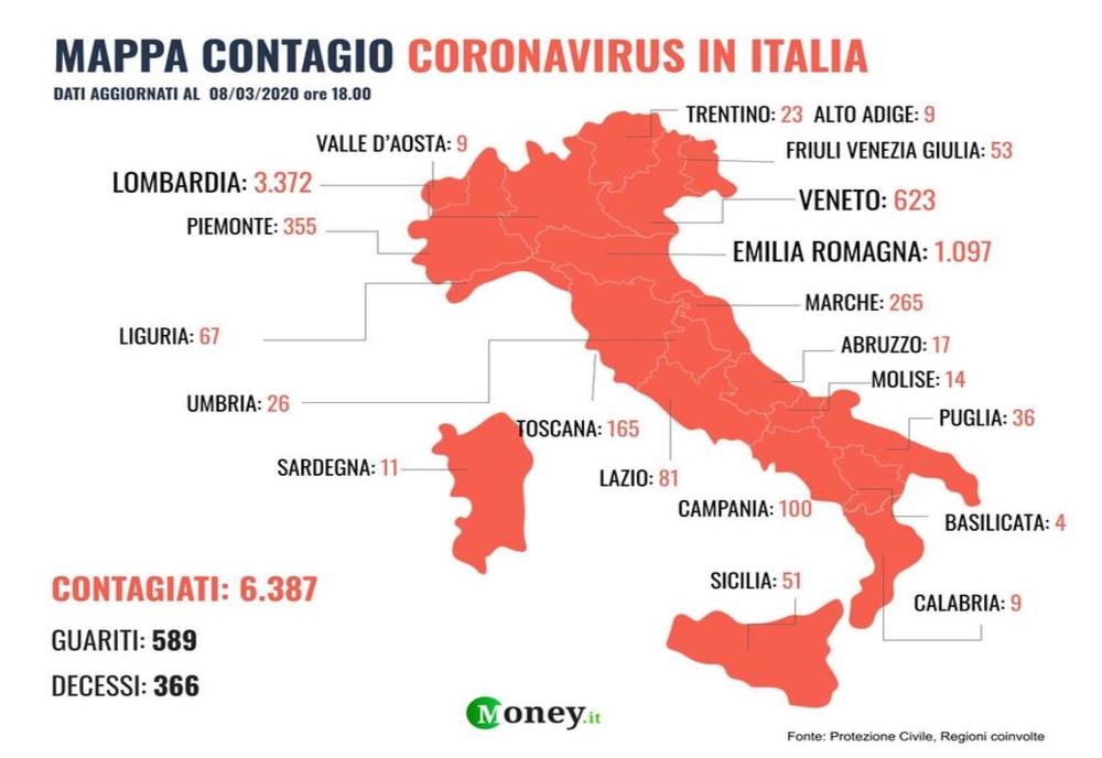 Coronavirus: Interdicții de deplasare în întreaga Italie