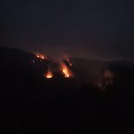 Foto-Video| Pompierii se luptă de mai bine de șase ore să stingă un puternic incendiu de pădure, la Buciumeni