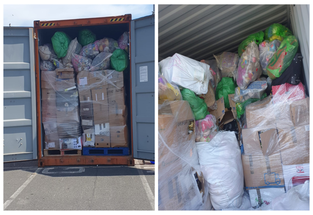 FOTO| Încă un container cu deșeuri depistat în Portul Constanţa Sud Agigea