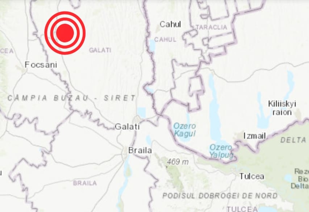 Cutremur pe teritoriul județului Galați