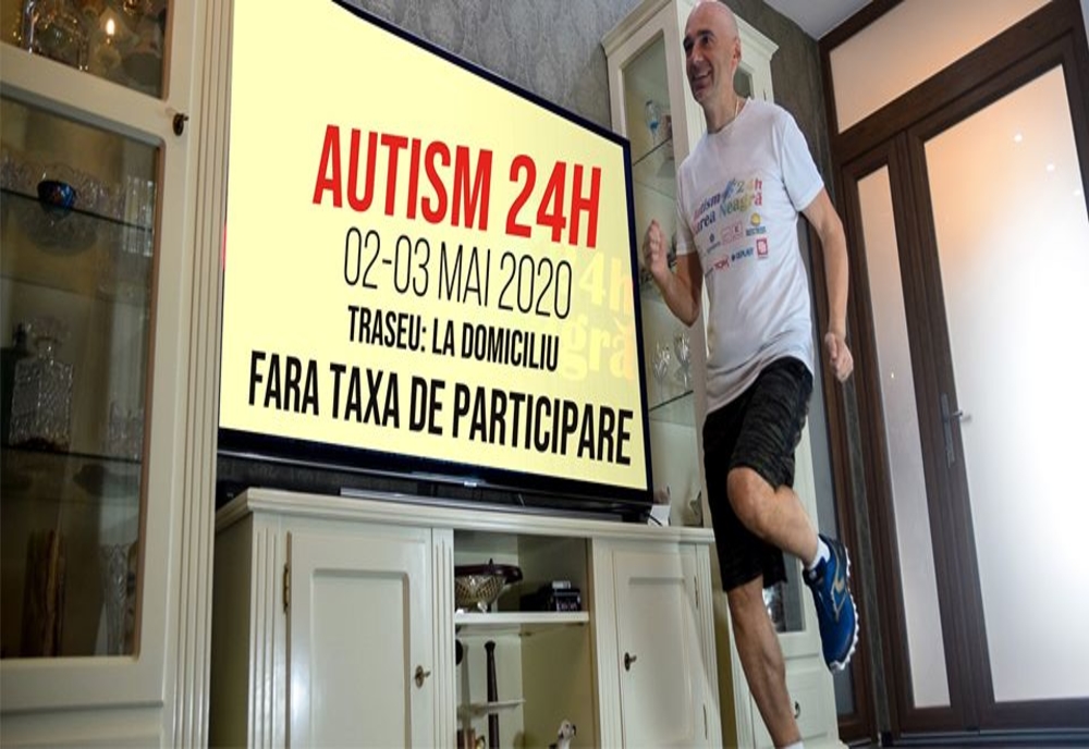 Ultramaratonul Autism24h în pandemie : 150 de oameni vor alerga 100km în … casă