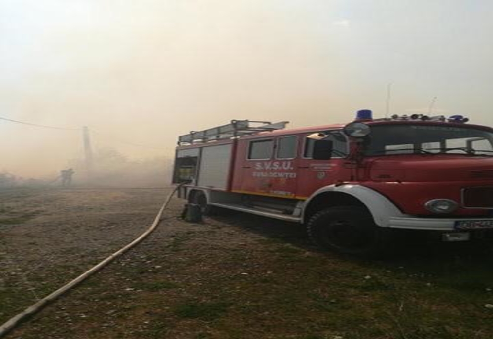 Foto-Video| Puternic incendiu de vegetație la Ocnița. Mai bine de 20 de hectare de teren sunt cuprinse de flăcări