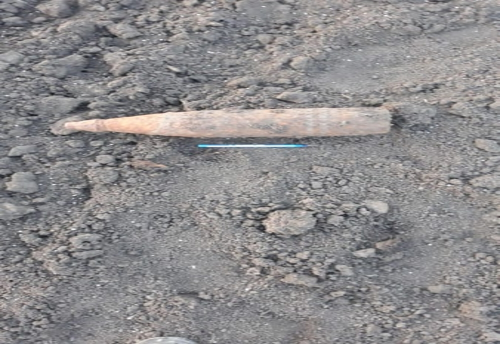 Proiectil exploziv, descoperit de un localnic din Călugăreni