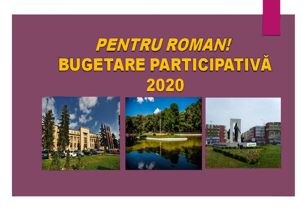 Bugetare participativă Roman 2020 – patru proiecte, în finală