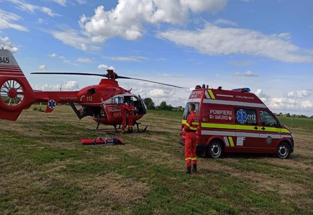 Copil rănit grav, transportat cu elicopterul SMURD la Oradea