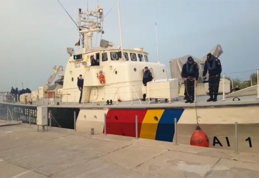 VIDEO| O navă a Poliţiei de Frontieră Române va supraveghea, timp de 3 luni, frontierele Europei din Marea Egee