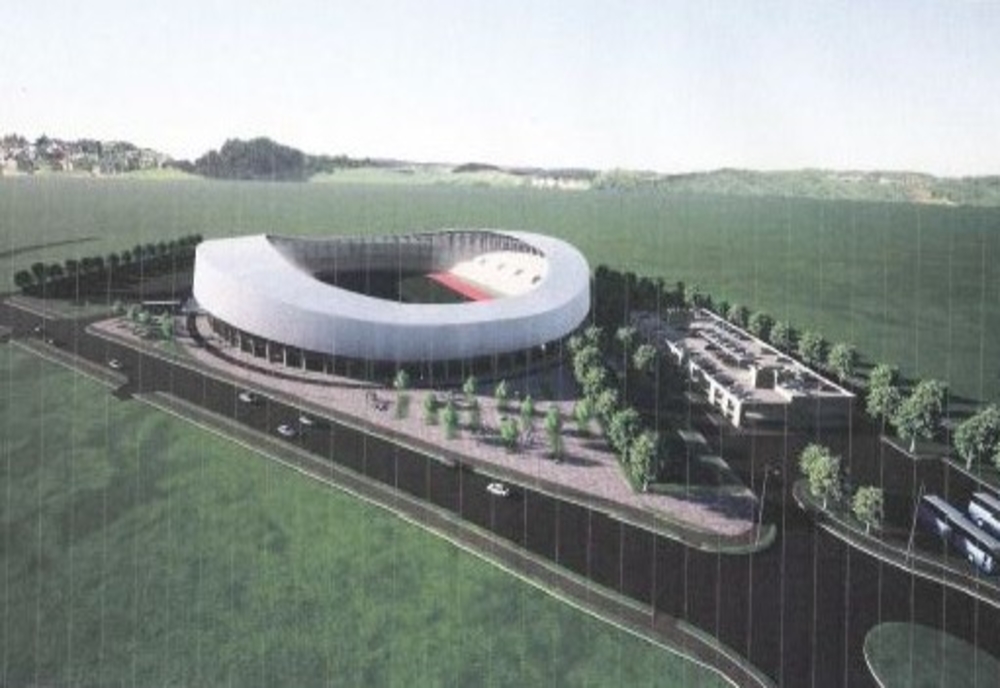Foto| Cum va arăta stadionul de fotbal și atletism pe care CNI îl construiește la Târgoviște. Vezi istoricul proiectului