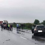 Update-Video| Accident teribil pe A1, în Dâmbovița. Două persoane sunt rănite grav. Traficul este blocat