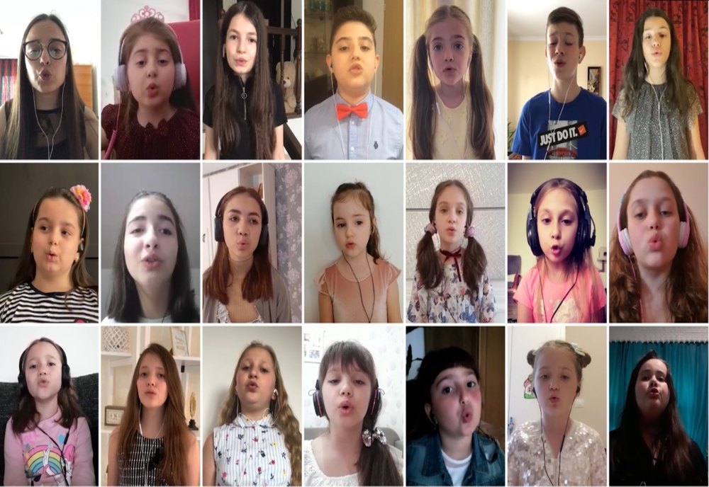 Imagini emoționante. 21 de copii suceveni au cântat din izolare „Deschideți poarta soarelui” VIDEO