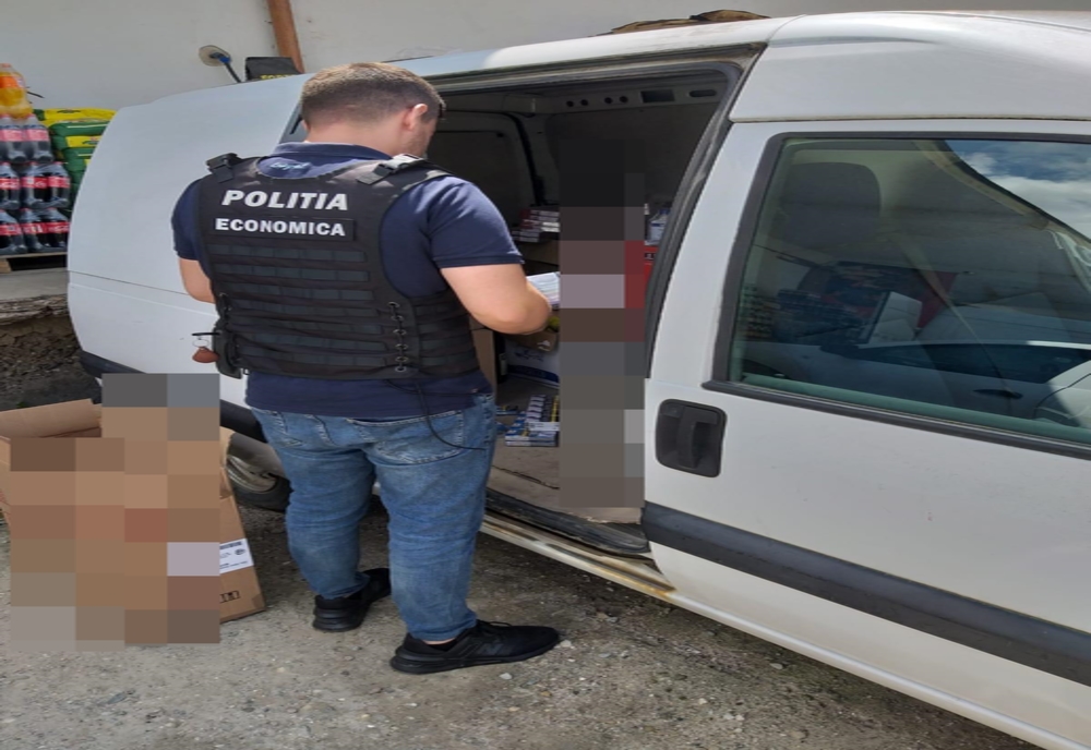 Poliţiştii din Olt au confiscat mii de pachete de ţigări şi sute de sticle de băuturi