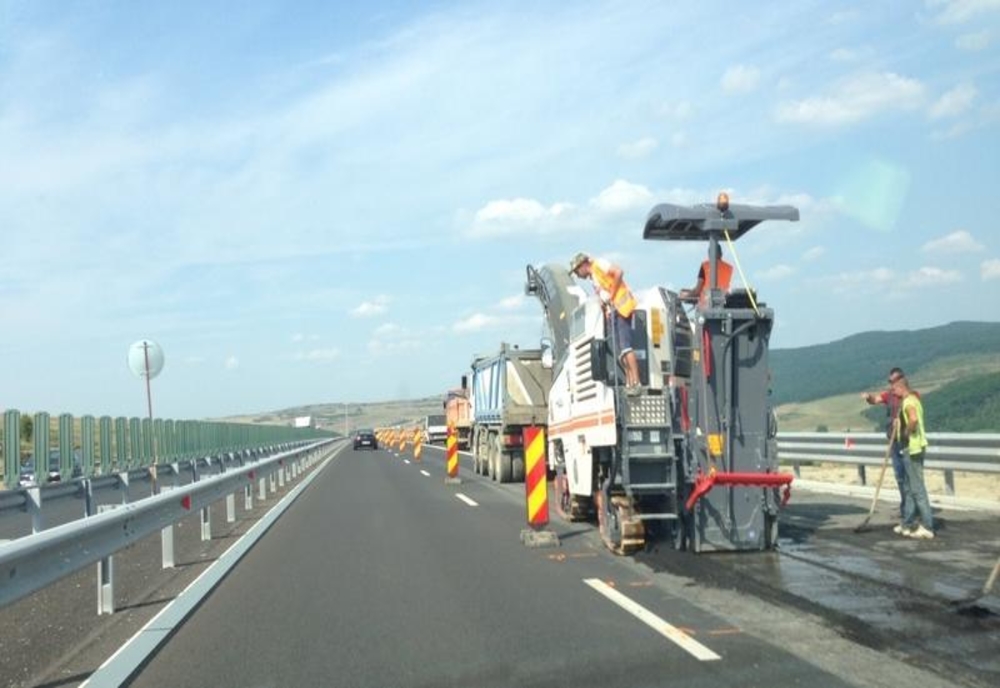 Circulație restricționată pe Autostrada A1, în zona Bolintin Vale din cauza unor lucrări de asfaltare