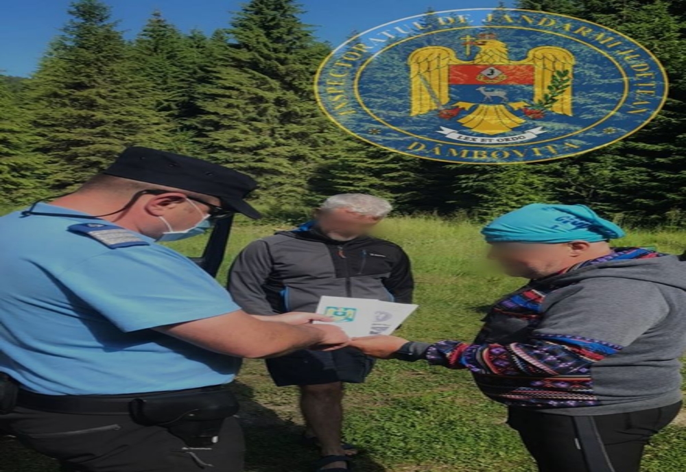 Jandarmii  din dâmbovița, acțiuni de informare în zona montană
