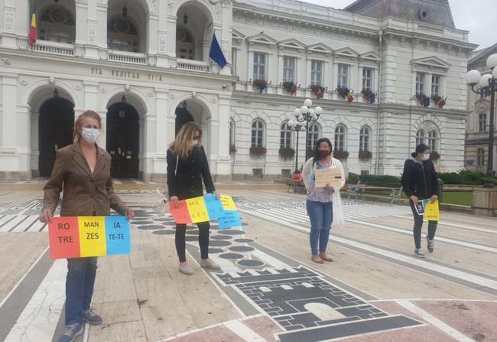 Protest la Arad față de izolare și carantină: au participat patru persoane