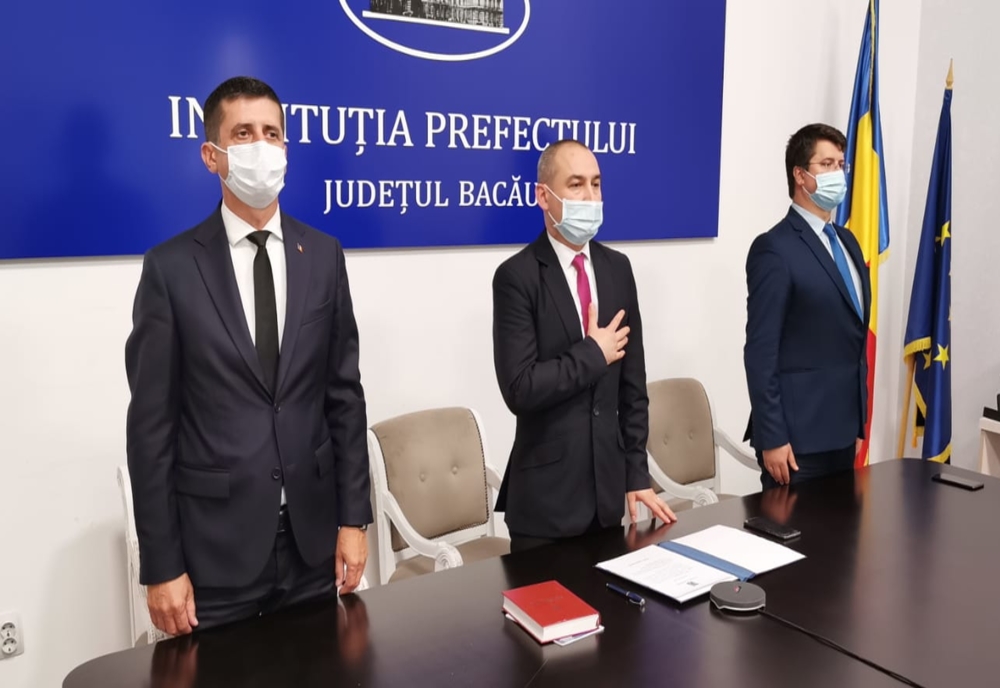 Noul prefect al județului Bacău, Sorin-Gabriel Ailenei, a depus jurământul de învestire