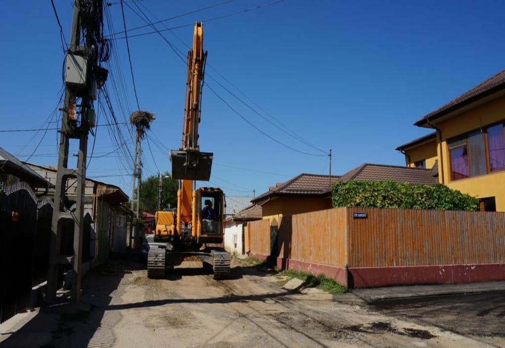 Lucrările de asfaltare a celor 128 de străzi de pământ din Giurgiu, în curs de finalizare