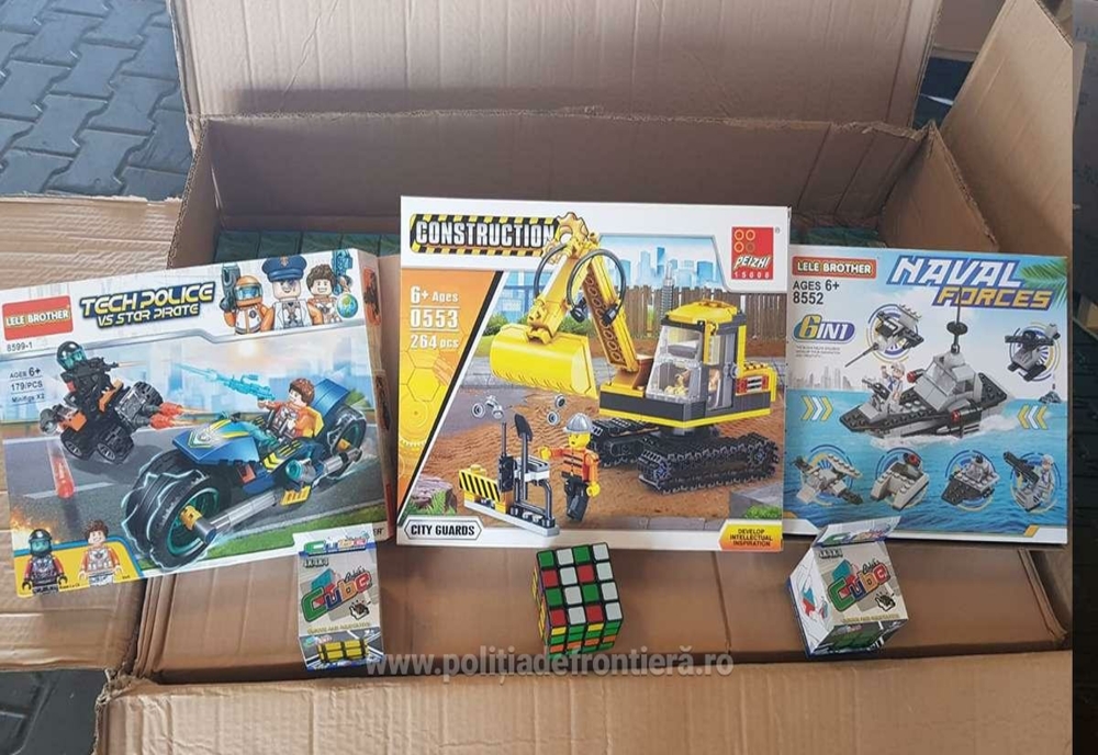 Sute de jucării contrafăcute care trebuiau să ajungă la o firmă din Maramureș, confiscate în portul Constanța