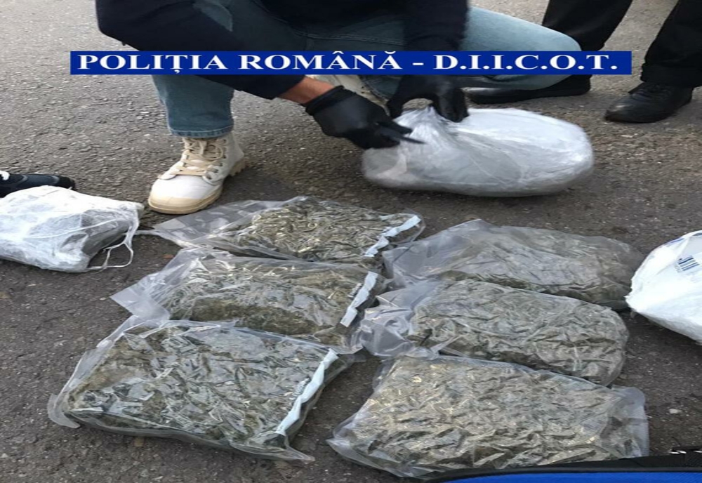 FOTO|  Captură impresionantă a DIICOT Ialomița. Patru kilograme de droguri găsite într-un colet trimis din Spania