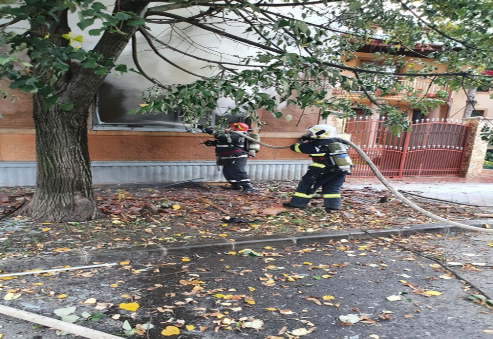 Explozie urmată de incendiu pe o stradă din Timișoara