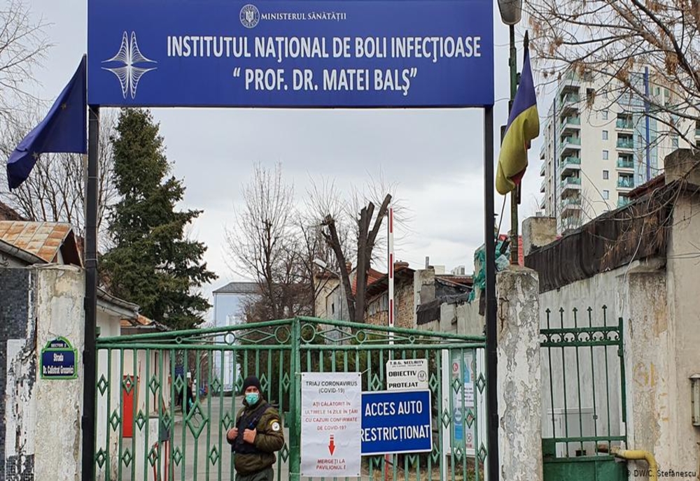 Un pacient infectat cu COVID-19 a murit după ce s-a aruncat de la etajul Institutului Matei Balș