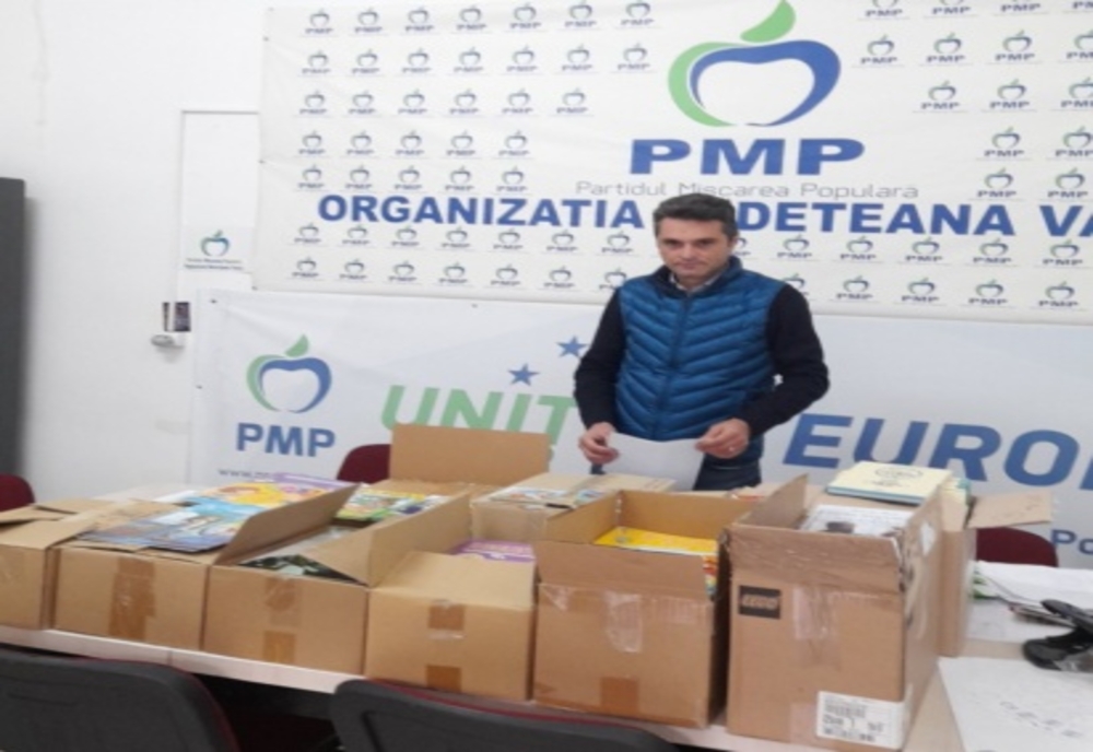 Liderul PMP Vaslui a făcut o importantă donație de carte pentru copii