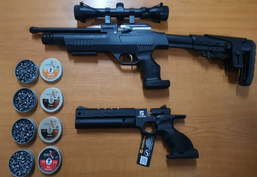 Arme și muniție confiscate la Negru Vodă