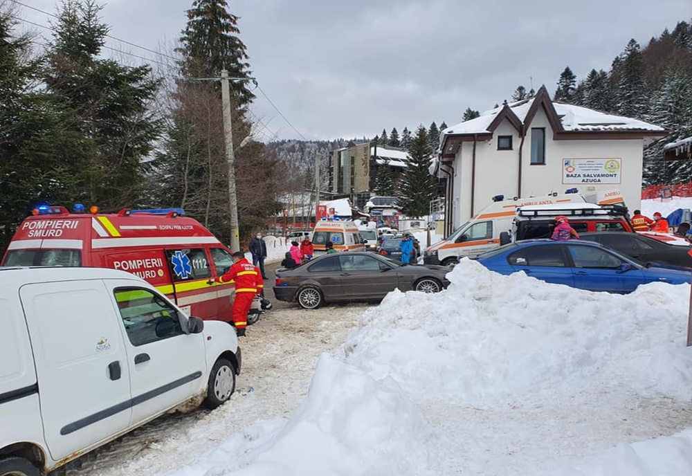 Doi copii și tatăl lor, grav răniți după ce au căzut cu ATV-ul în pârâul Azuga