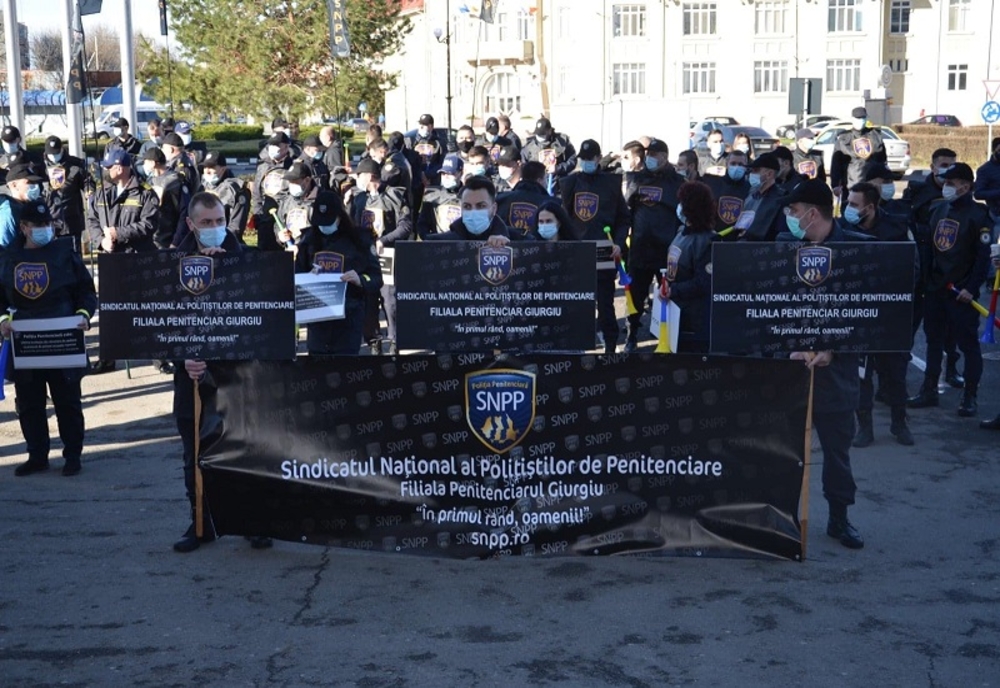 O nouă zi de proteste în fața Prefecturii Giurgiu