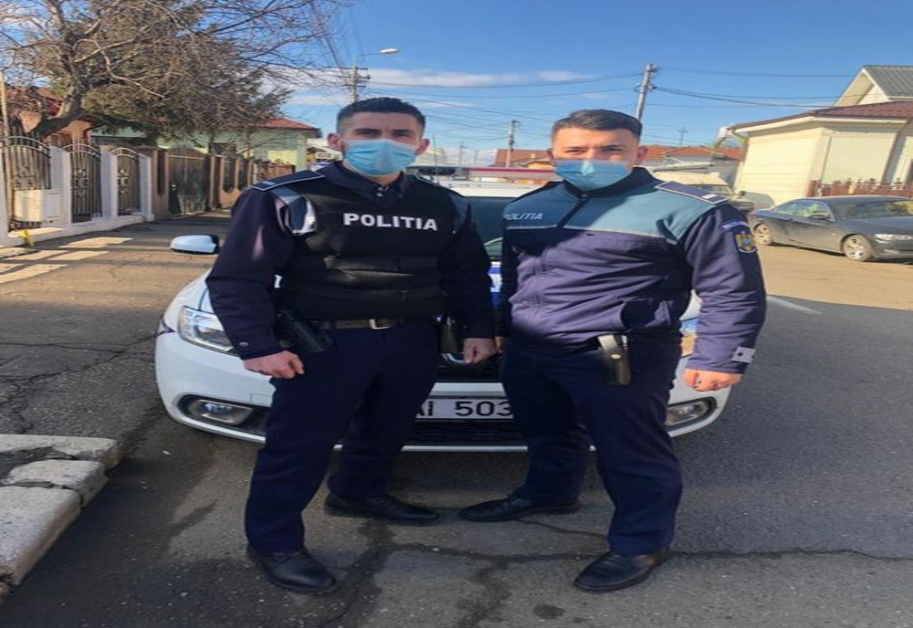 Înfometat și înghețat de frig, un nemțean  care se întorcea acasă de la București pe jos a fost ajutat de doi polițiști