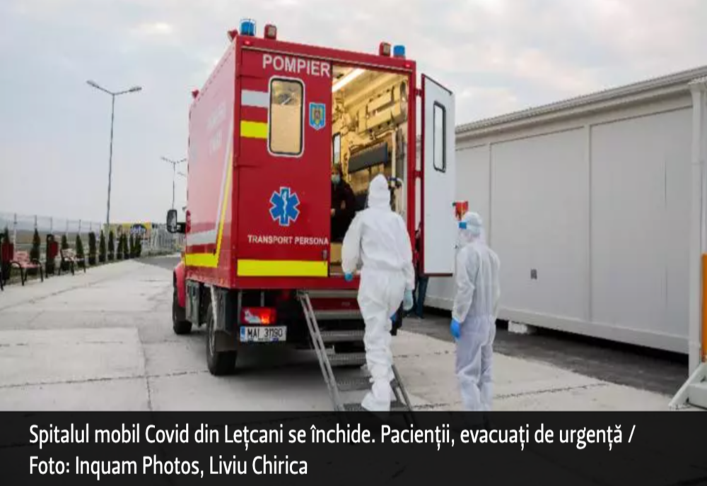 Spitalul Covid de la Lețcani, fără autorizație de funcționare. Nereguli grave descoperite de inspectori
