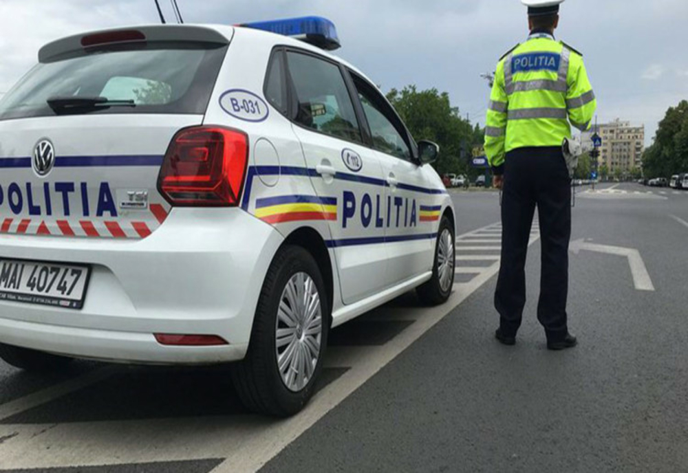 Şofer oprit cu focuri de armă, reţinut de poliţiştii din Olt
