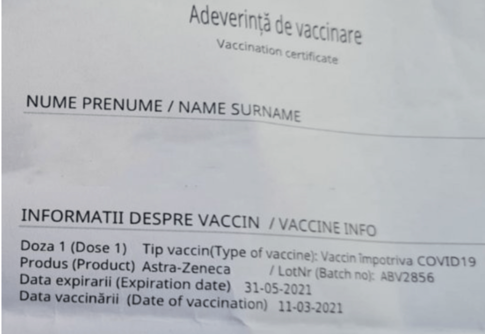 Controverse privind vaccinarea cu lotul suspendat al AstraZeneca în România. Autoritățile, contrazise de românii vaccinați
