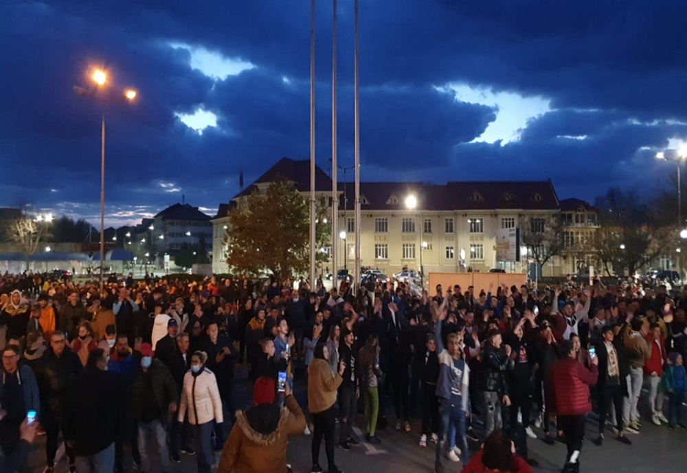 Protest împotriva măsurilor anti-covid în Giurgiu – Video