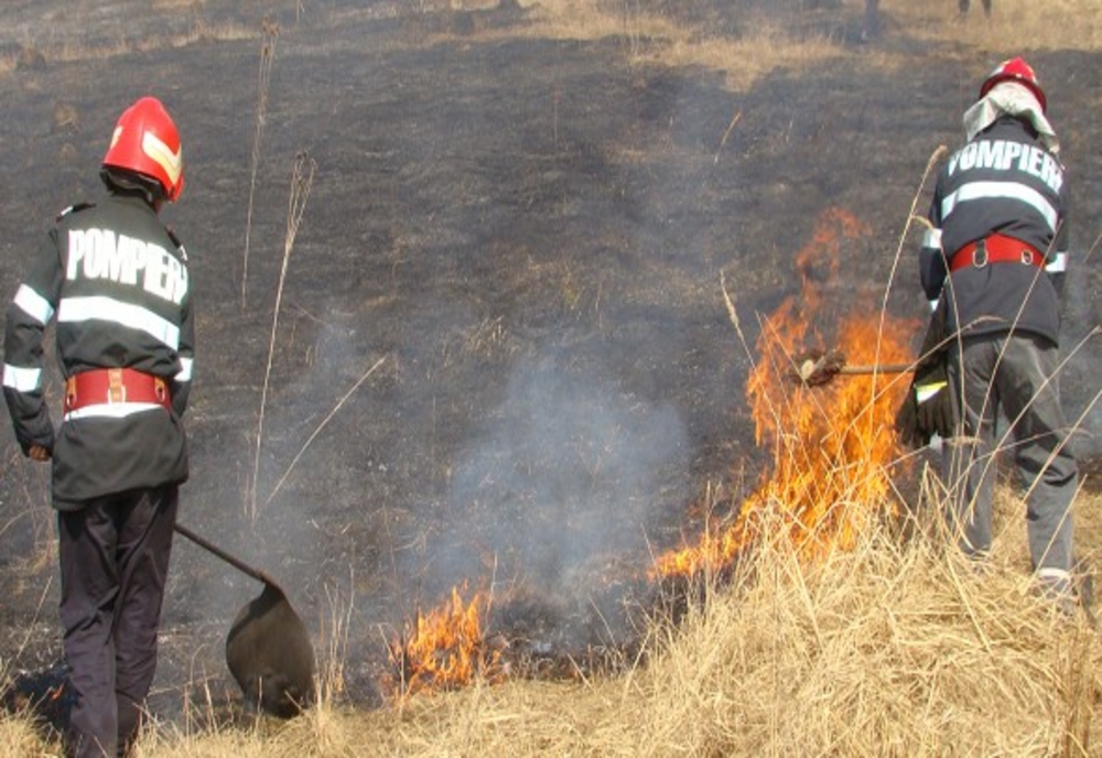 Prahova: 21 de incendii de vegetație în weekend. 146 de hectare cuprinse de flăcări