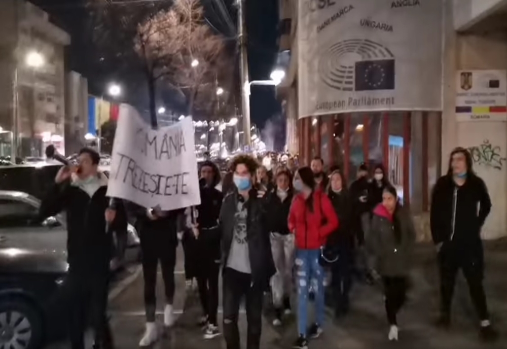Protest la Brăila împotriva restricțiilor impuse de Guvern