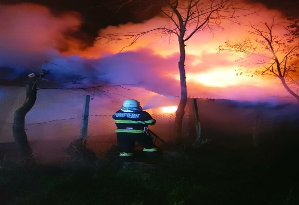 FOTO Casă salvată de pompieri! Proprietarul a suferit atac de panică  