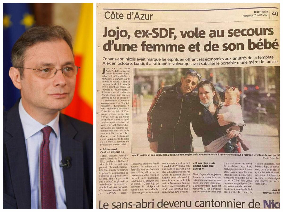 Ambasadorului României în Franța despre ”Jojo”, cerșetorul român devenit erou: ”Adesea vorbim de oameni mari…”