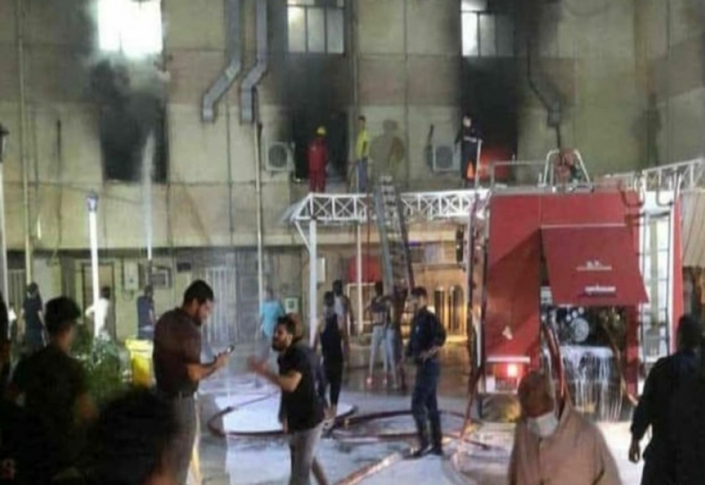 IRAK – Cel puțin 82 de pacienți MORȚI într-un incendiu la un spital COVID
