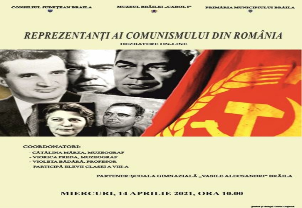 Dezbatere on-line cu tema „Reprezentanți ai comunismului din Romania”